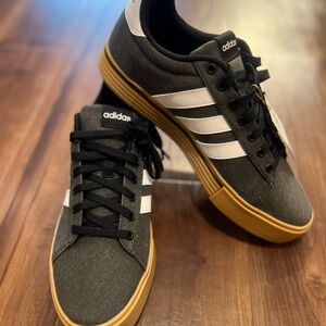 Adidas Men's Gray and White Daily 4.0 Sneakers, New